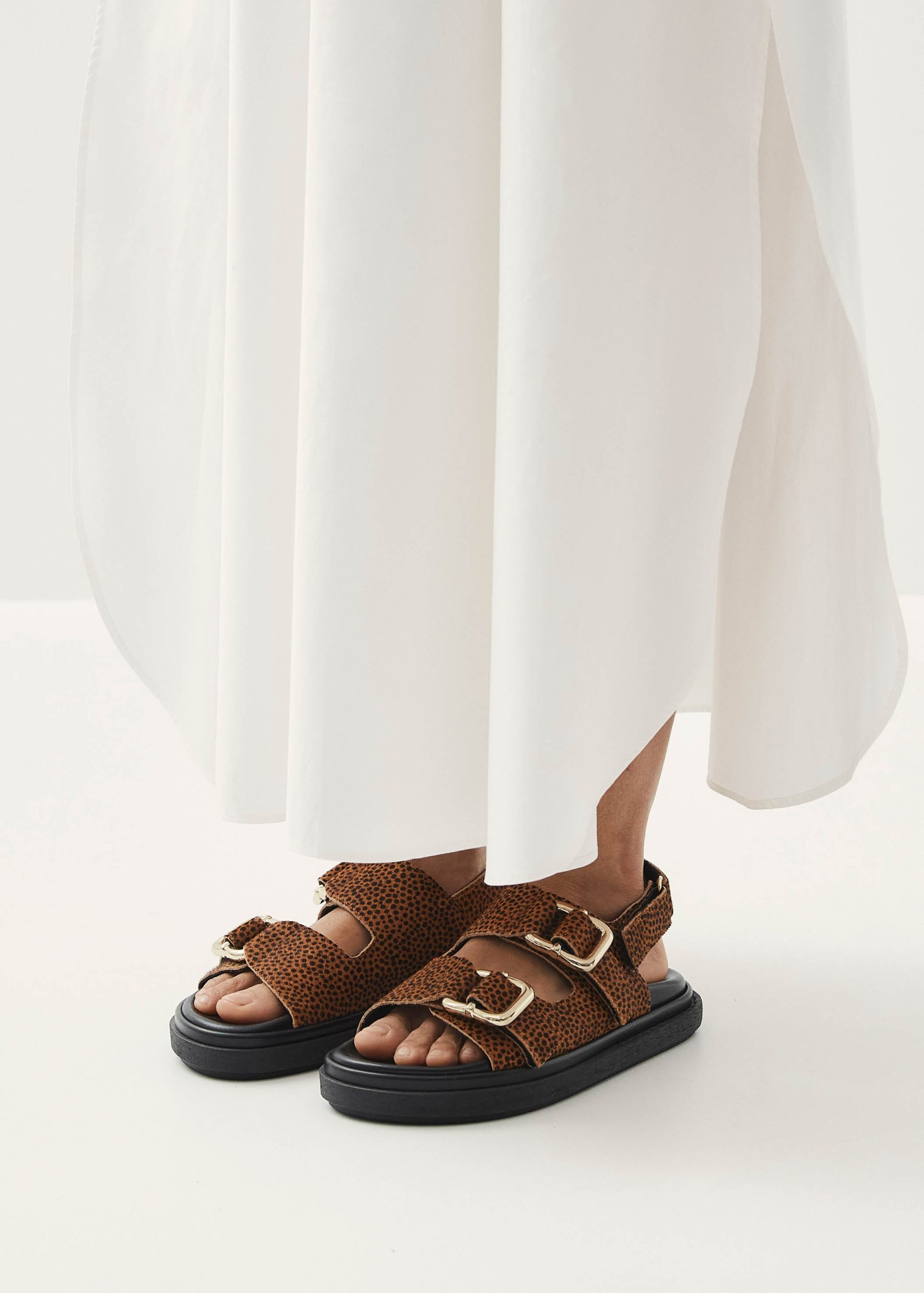 Harper Soft Tan Leather Sandals - Image 2