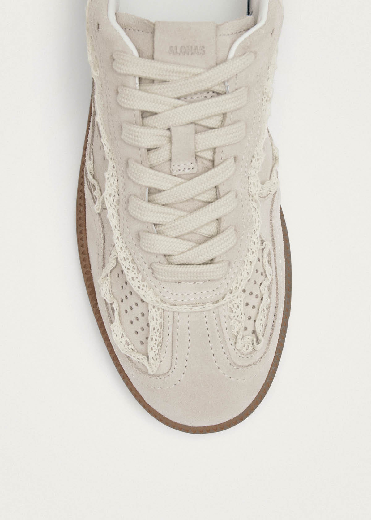 Tb.490 Crochet Cream Leather Sneakers - Image 5