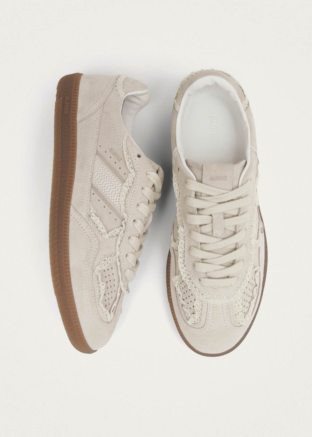 Tb.490 Crochet Cream Leather Sneakers - Image 7