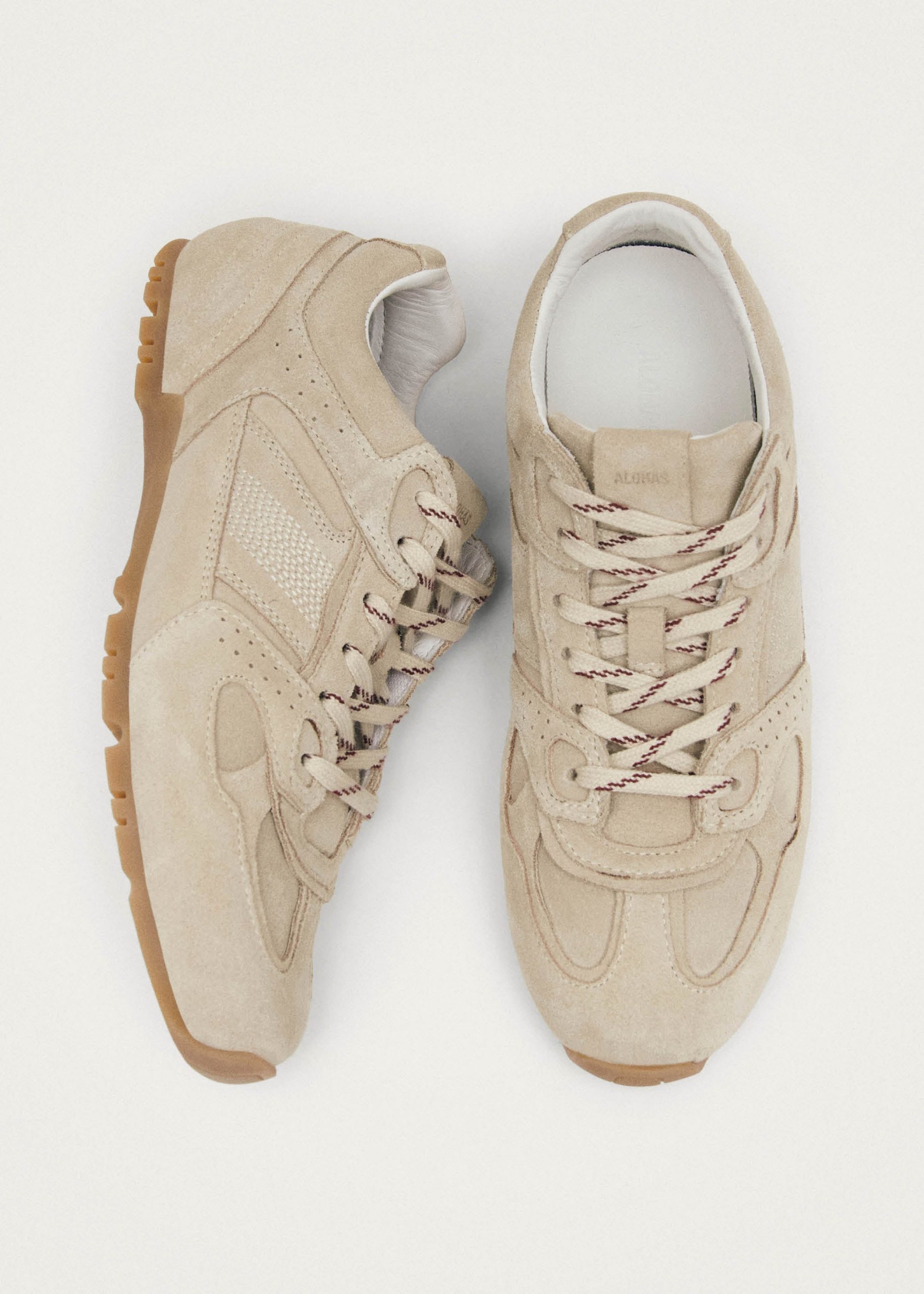 Tb.56 Suede Cream Leather Sneakers - Image 5