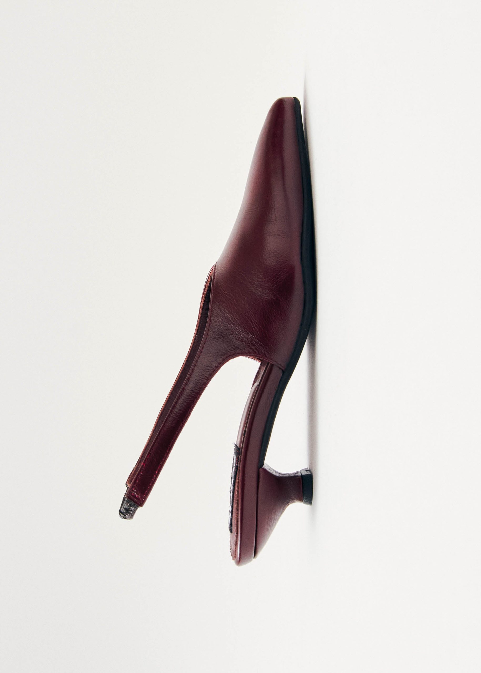 Eros Burgundy Leather Pumps - Image 5