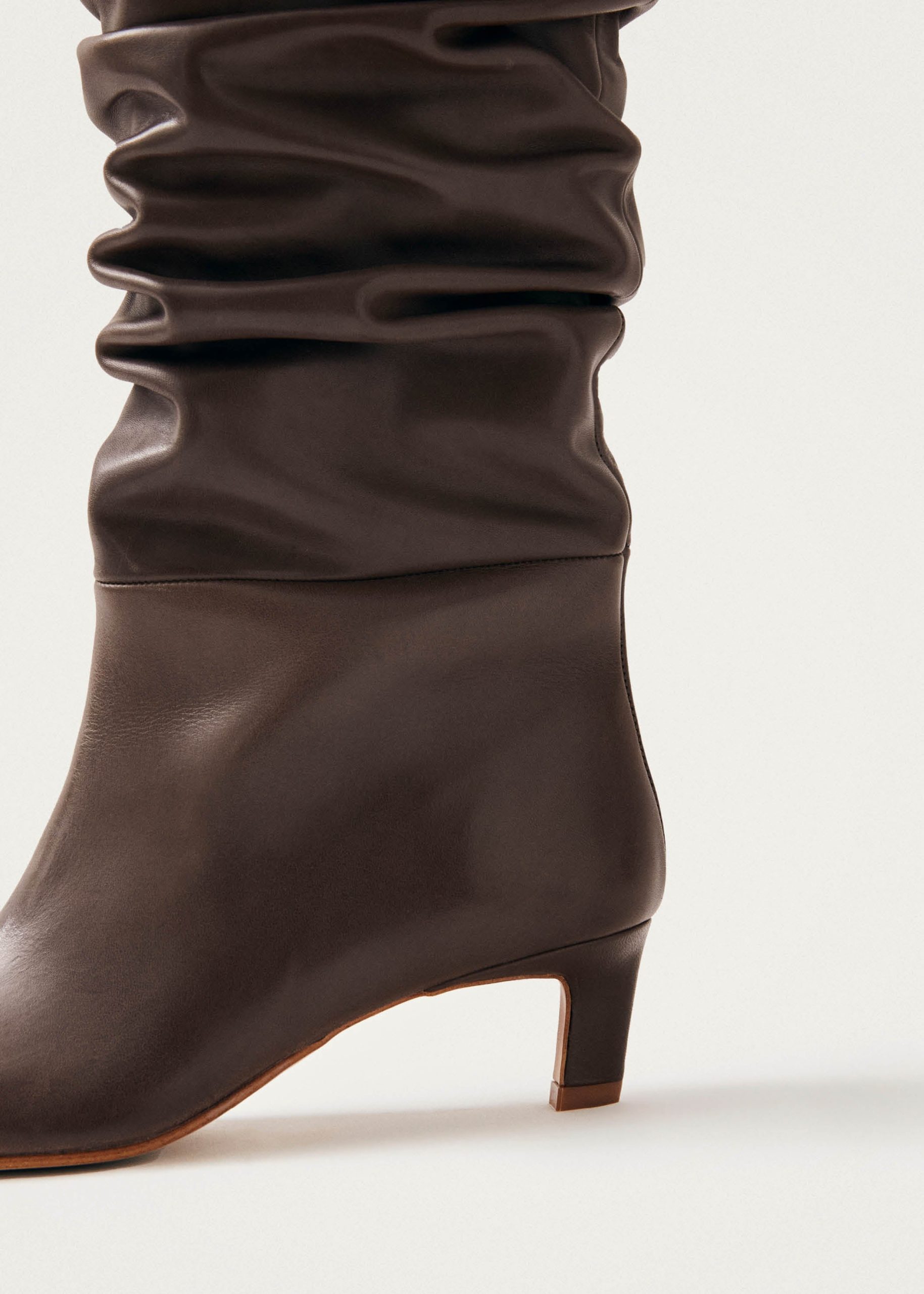 Kalila Brown Leather Boots - Image 6