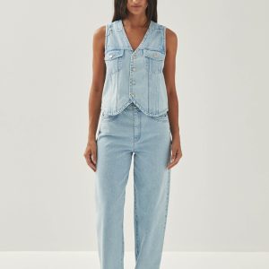 Manuela Light Blue Denim Vest