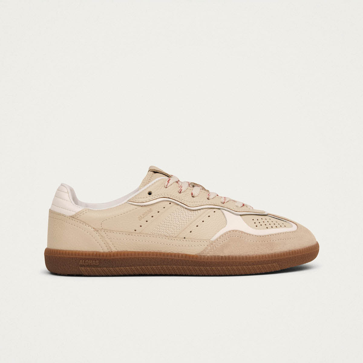 Tb.490 Rife Grain Cream Leather Sneakers - Image 3