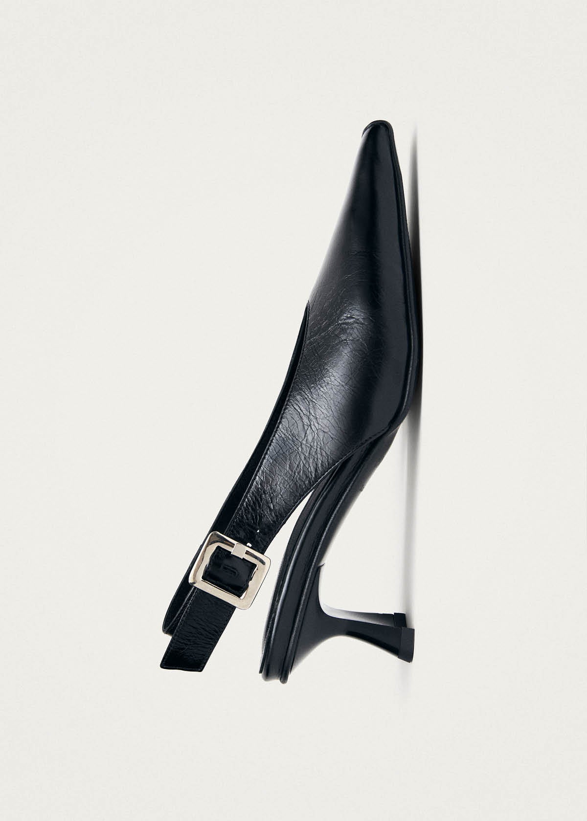 Cendra Rift Black Leather Pumps - Image 5