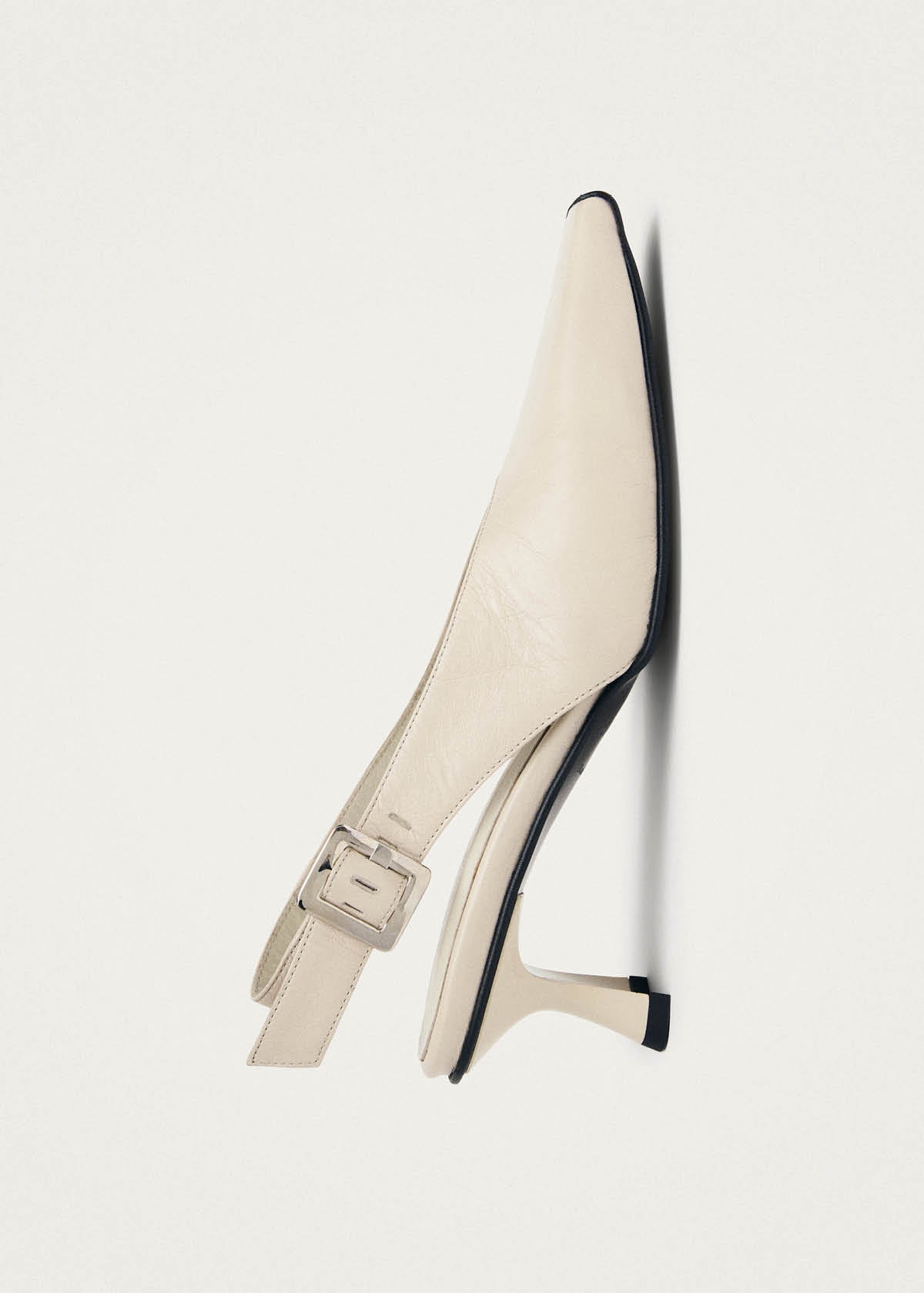 Cendra Rift Cream Leather Pumps - Image 5