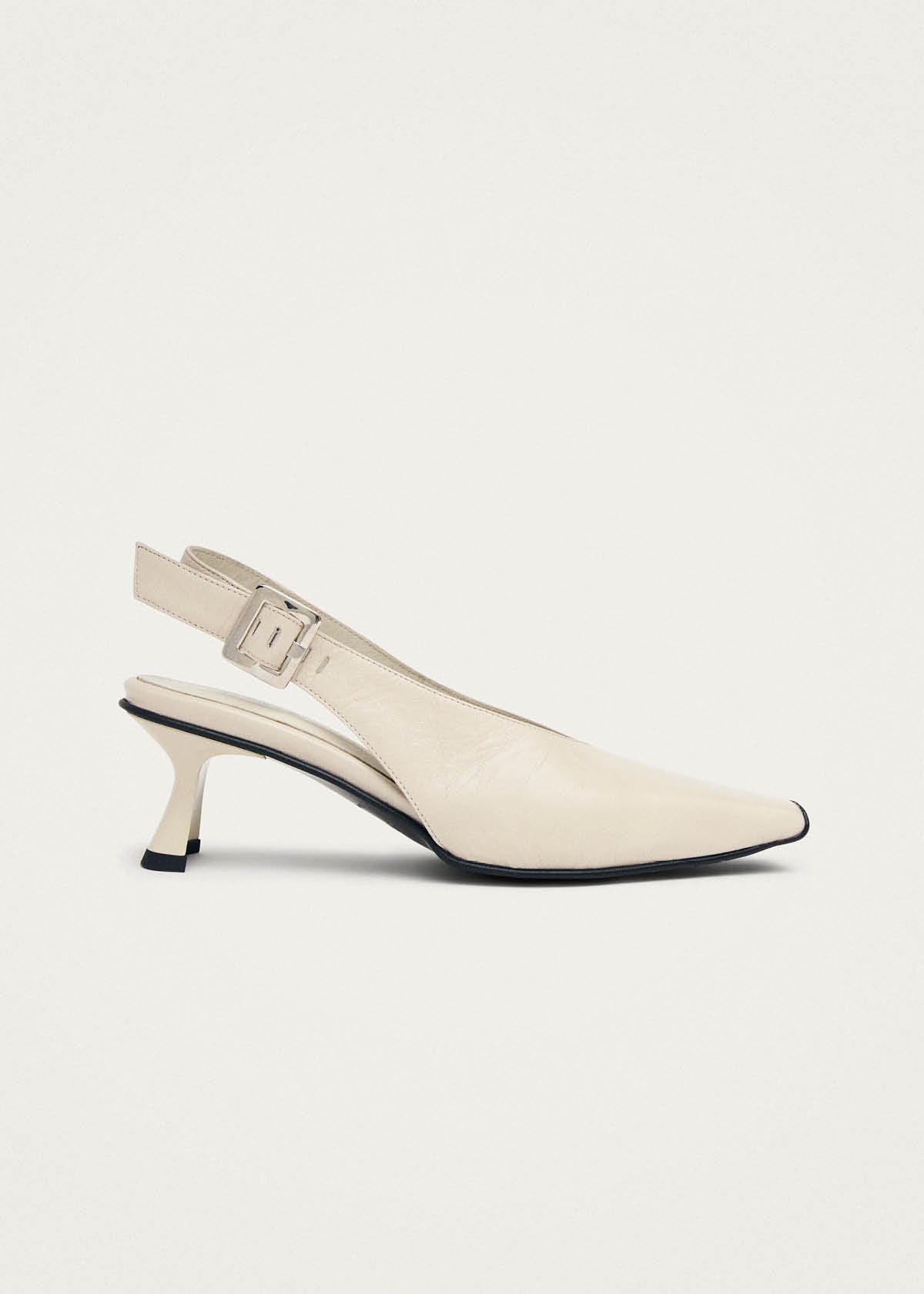 Cendra Rift Cream Leather Pumps