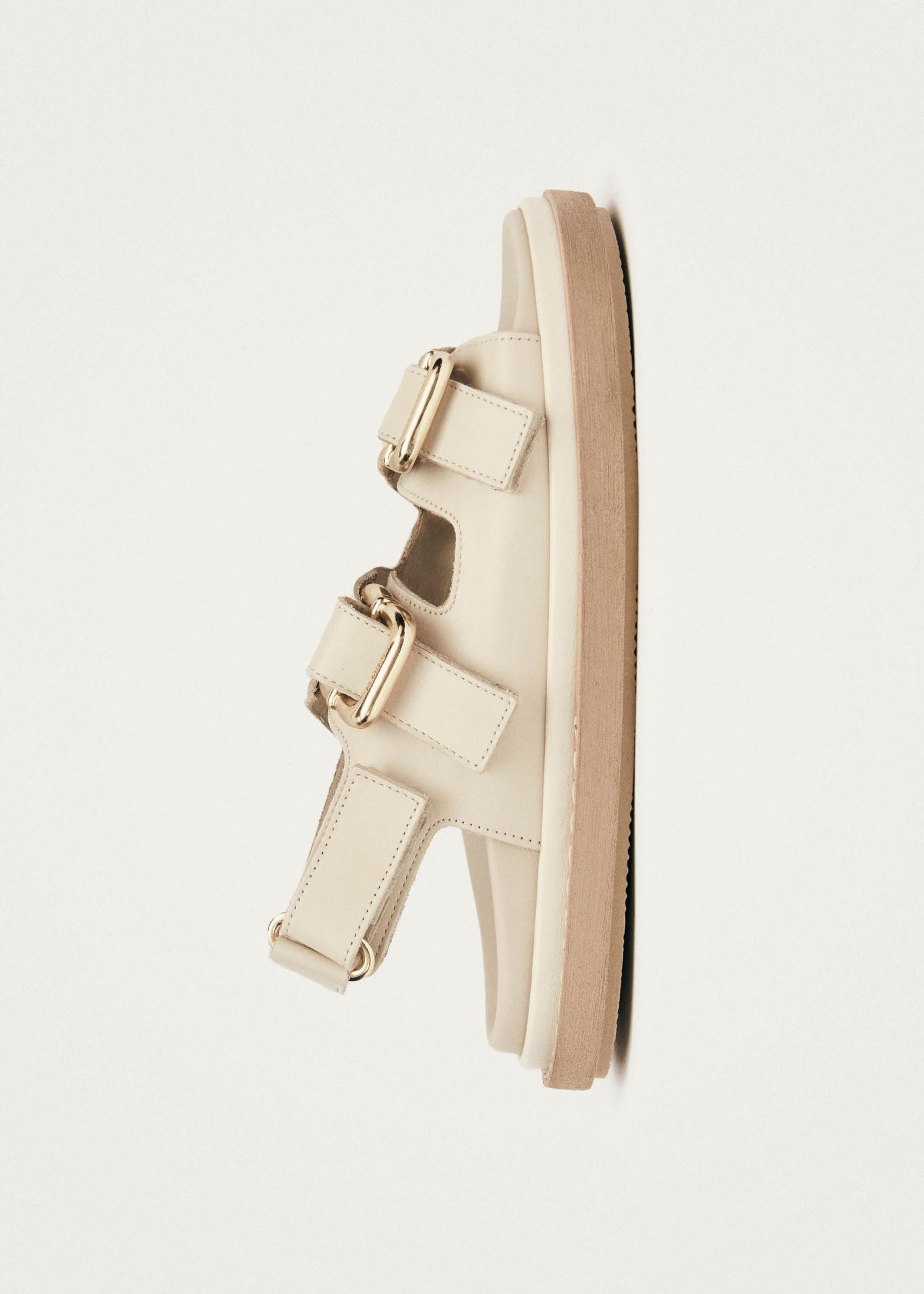 Harper Cream Leather Sandals - Image 5