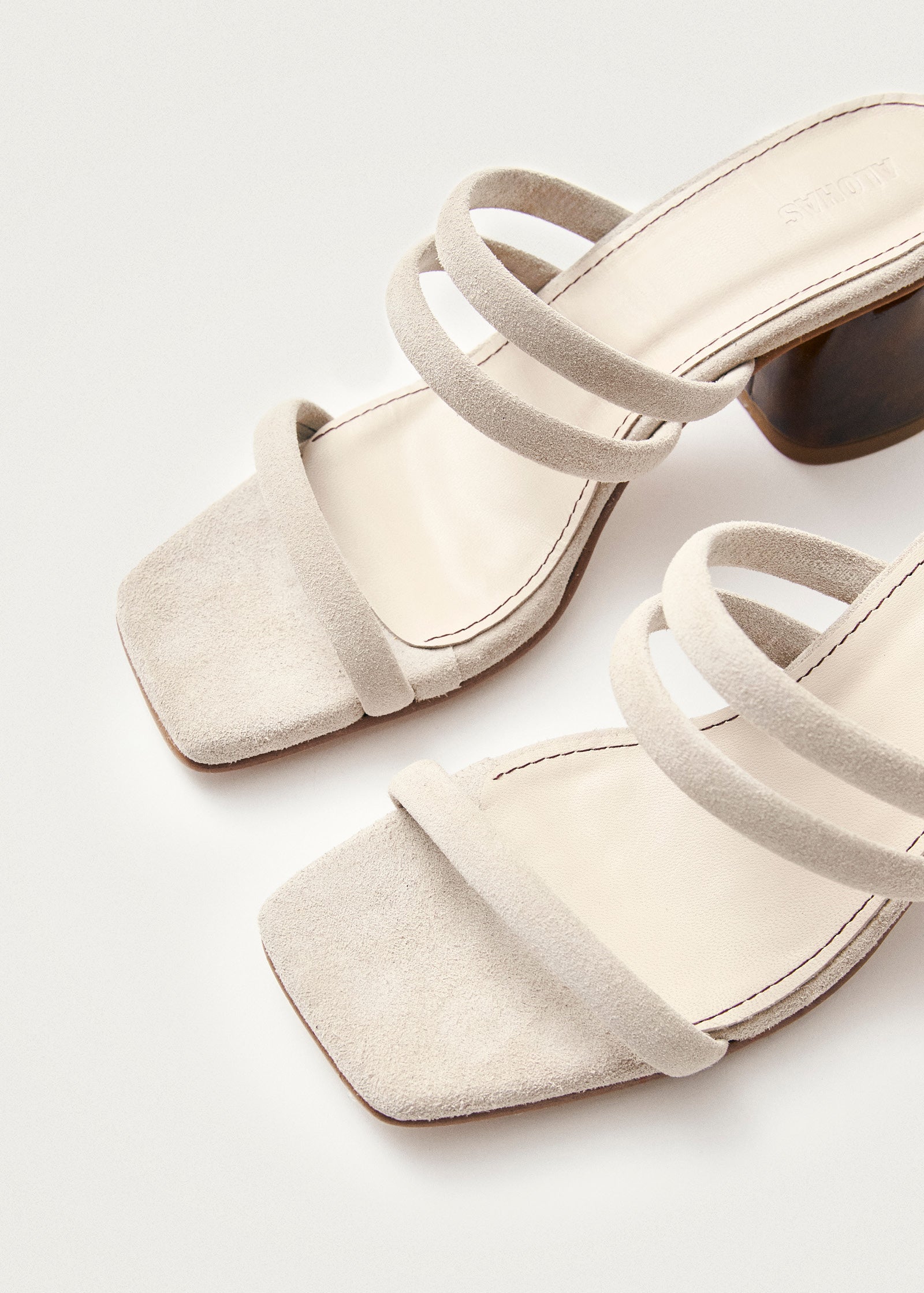 Indiana Stone Beige Leather Sandals - Image 6