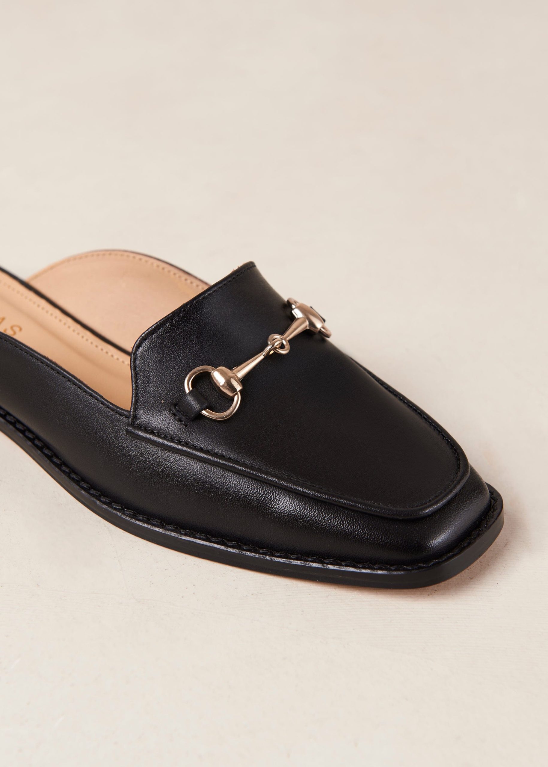Kais Black Leather Mules - Image 7