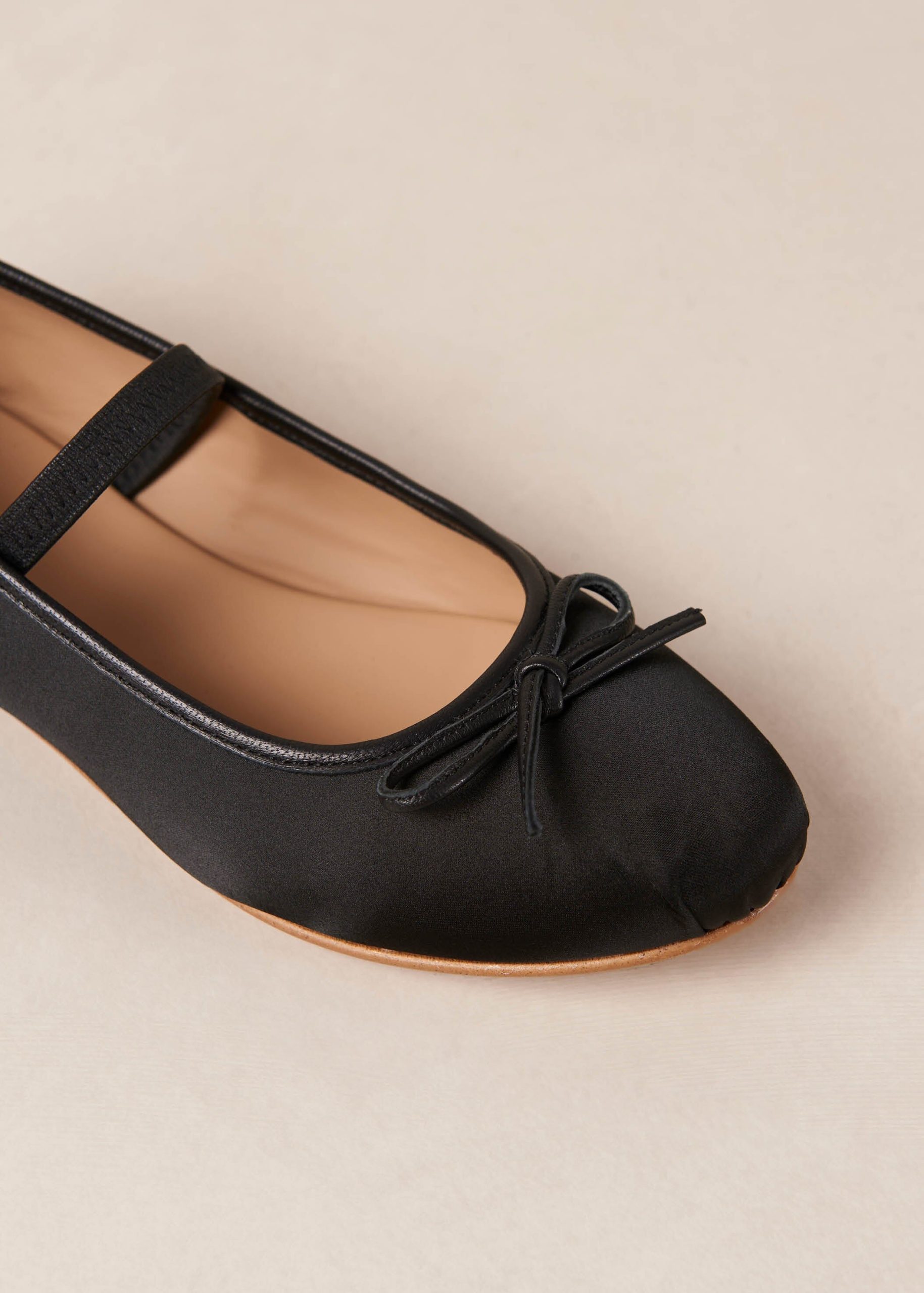 Odette Black Ballet Flats - Image 7