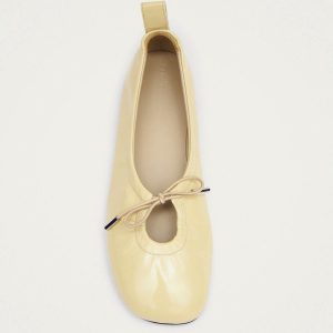 Rosalind Patent Vanilla Leather Ballet Flats