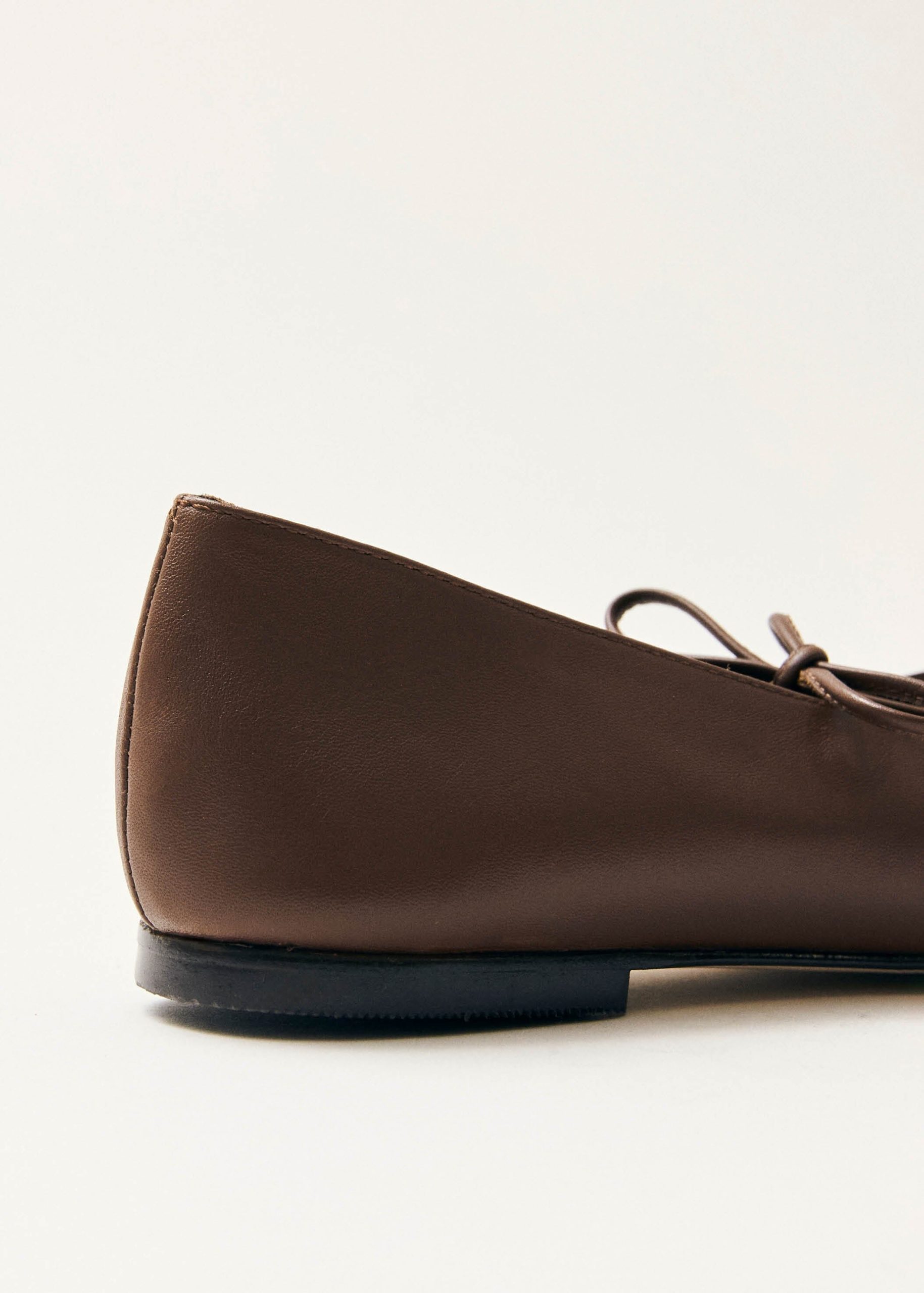 Sway Chestnut Brown Leather Ballet Flats - Image 9