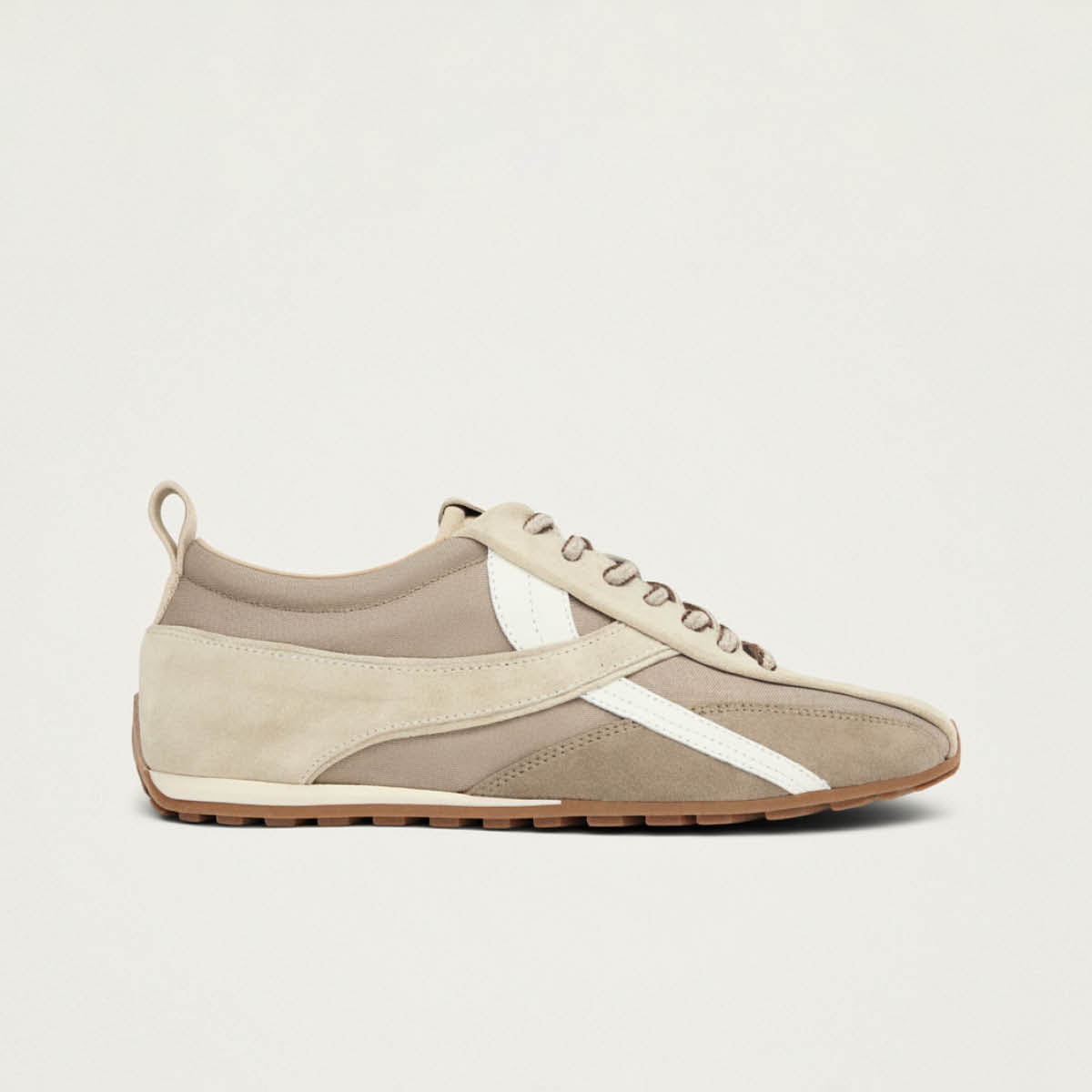 Tb.304 Nylon Beige Leather Sneakers - Image 3