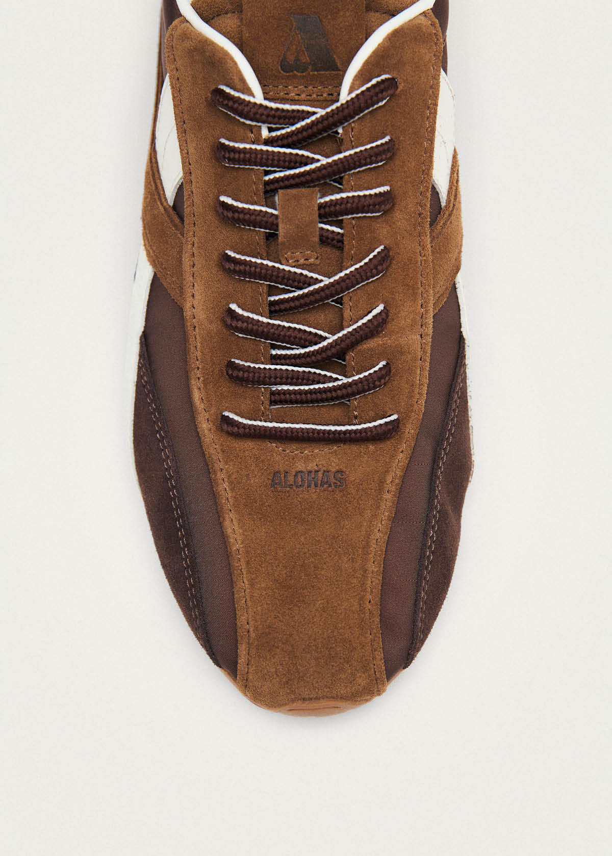 Tb.304 Nylon Biscuit Brown Leather Sneakers - Image 6