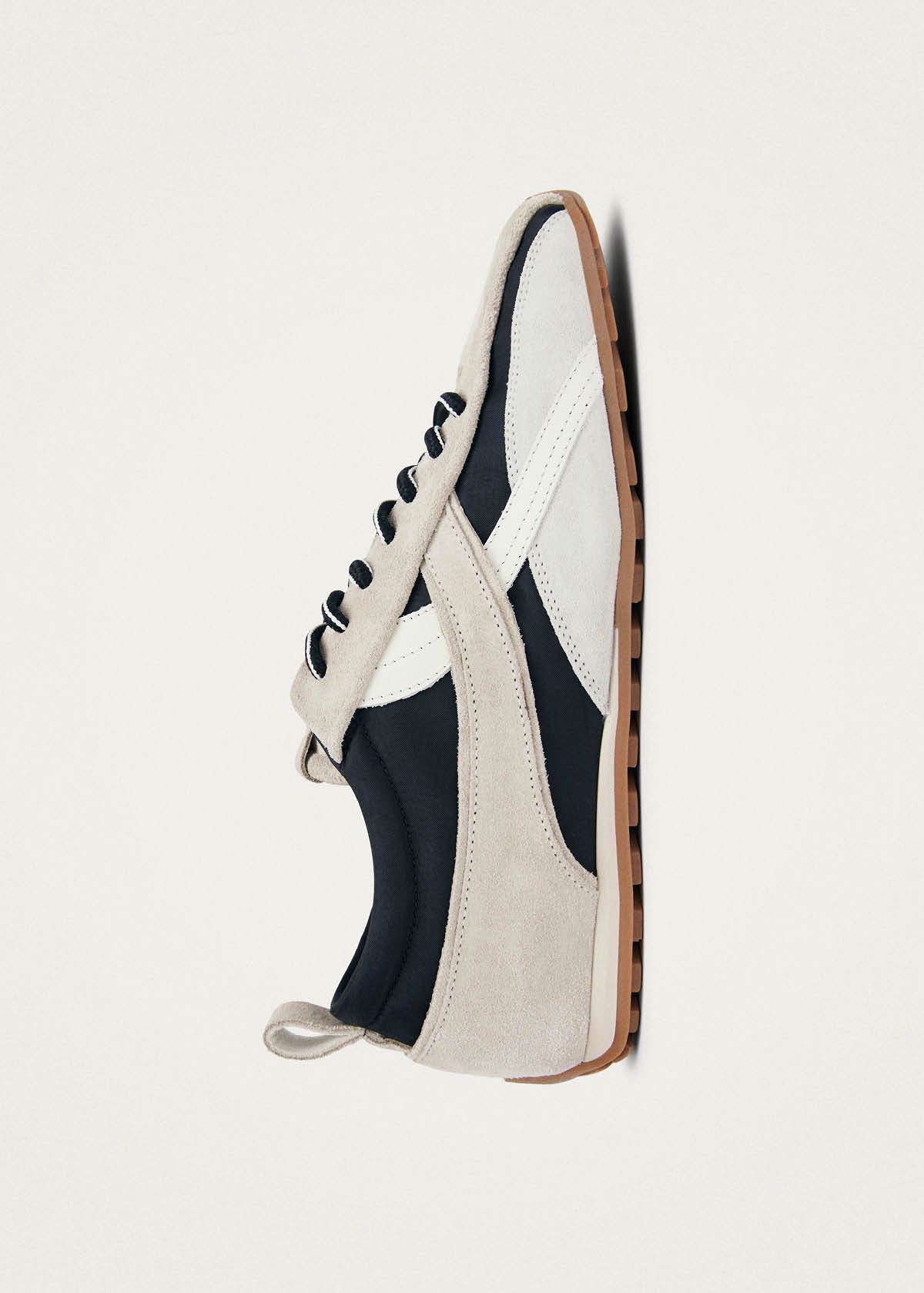 Tb.304 Nylon Black & Cream Leather Sneakers - Image 4