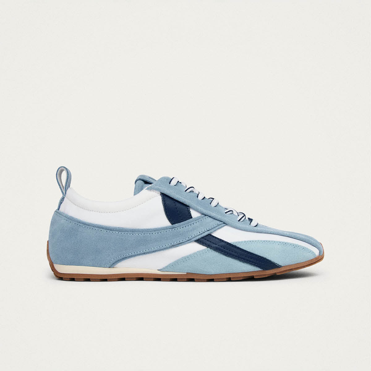 Tb.304 Nylon Blue Leather Sneakers - Image 3