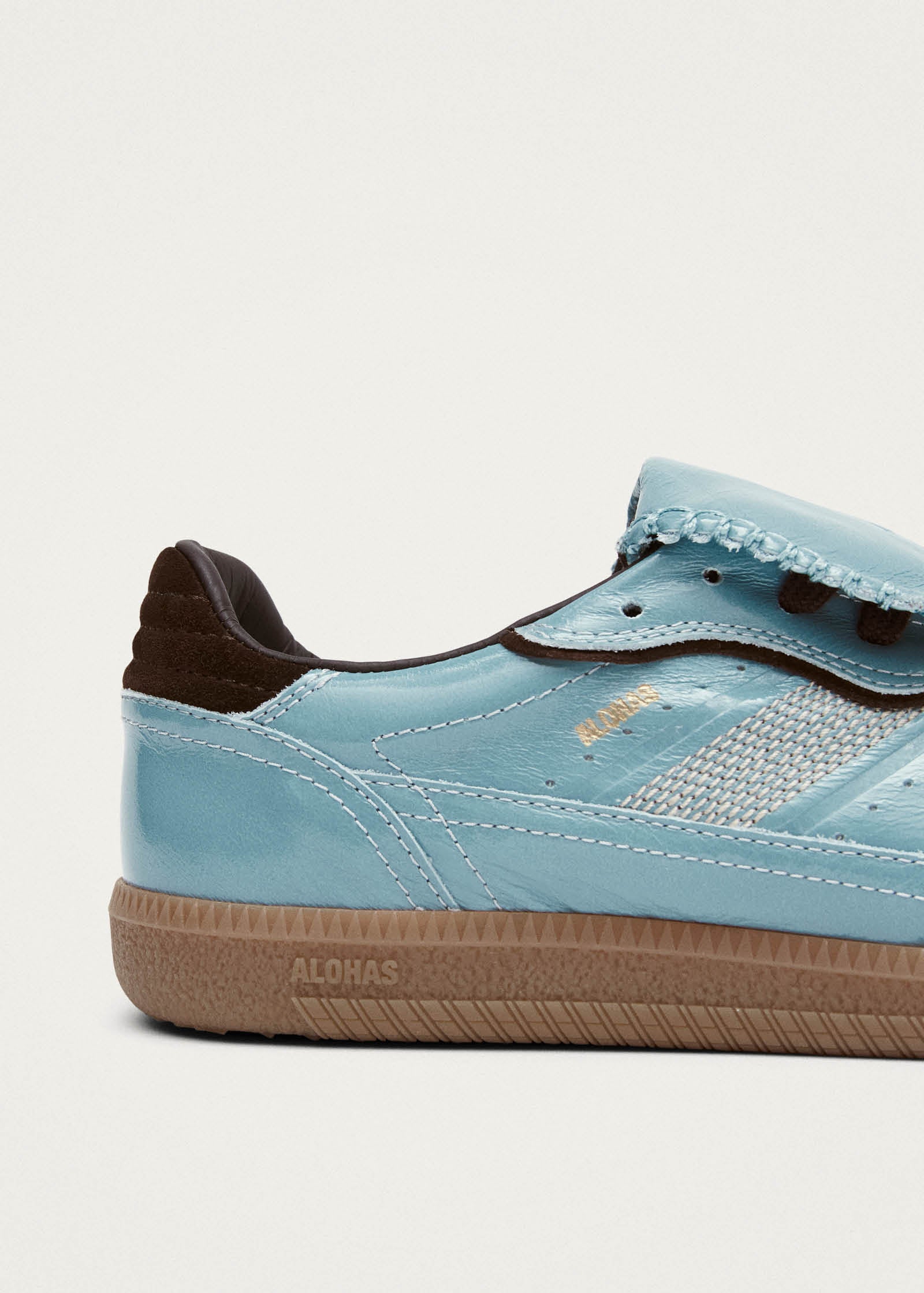 Tb.490 Club Grey Blue Patent Leather Sneakers - Image 6