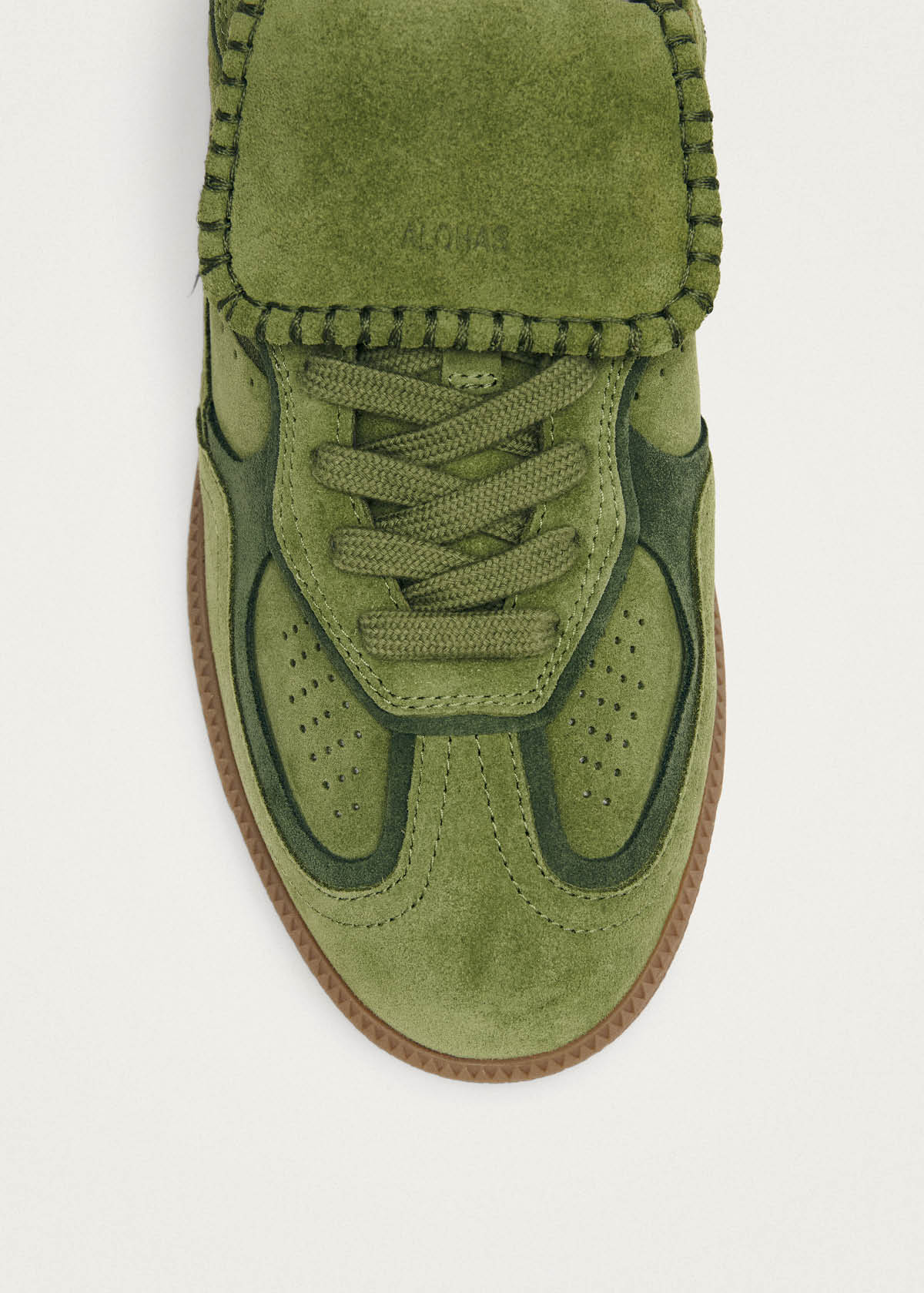 Tb.490 Club Suede Green Leather Sneakers - Image 7