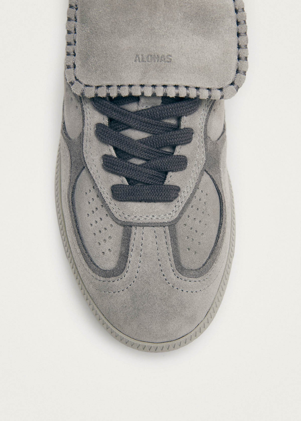 Tb.490 Club Suede Pale Grey Leather Sneakers - Image 6
