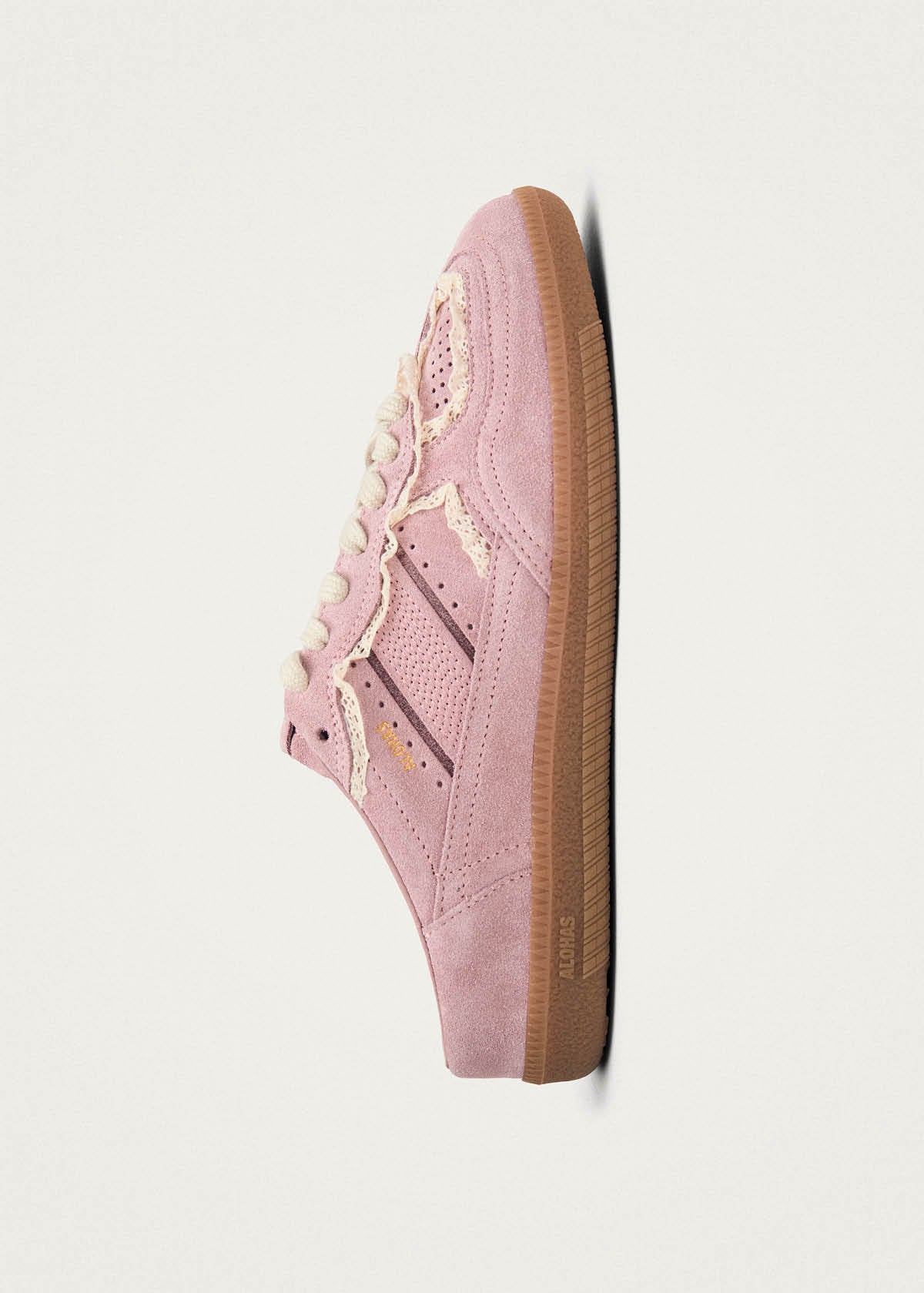 Tb.490 Mule Crochet Pink Leather Sneakers - Image 4