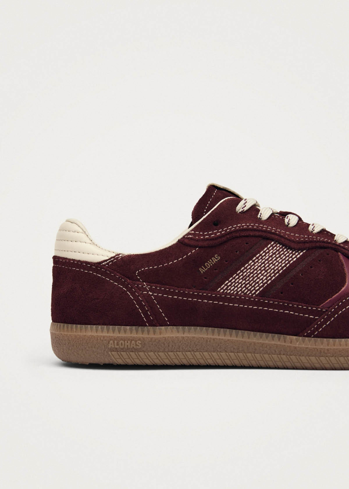 Tb.490 Rife Burgundy Cream Leather Sneakers - Image 7