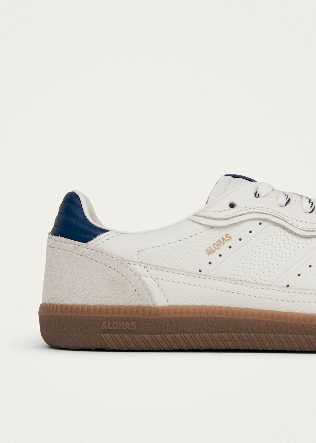 Tb.490 Rife Grain White Navy Leather Sneakers - Image 7