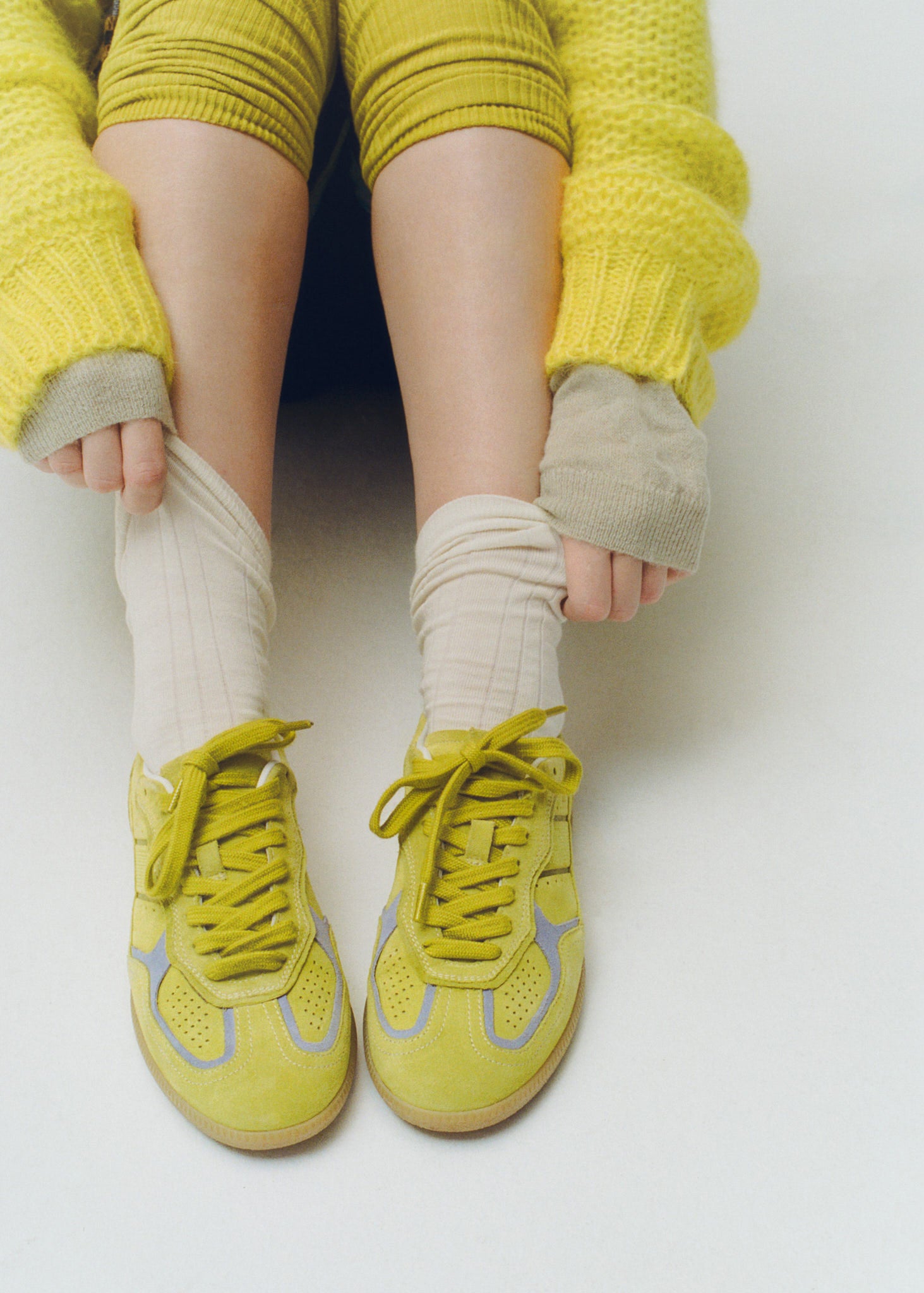 Tb.490 Rife Acid Green Leather Sneakers - Image 2